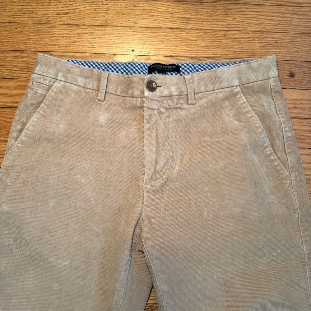 Banana Republic Men's Beige Corduroy Pants Size 30 - Picture 2 of 10